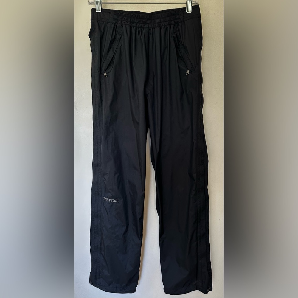 Marmot Side Zip Rain Pants Black Sz M